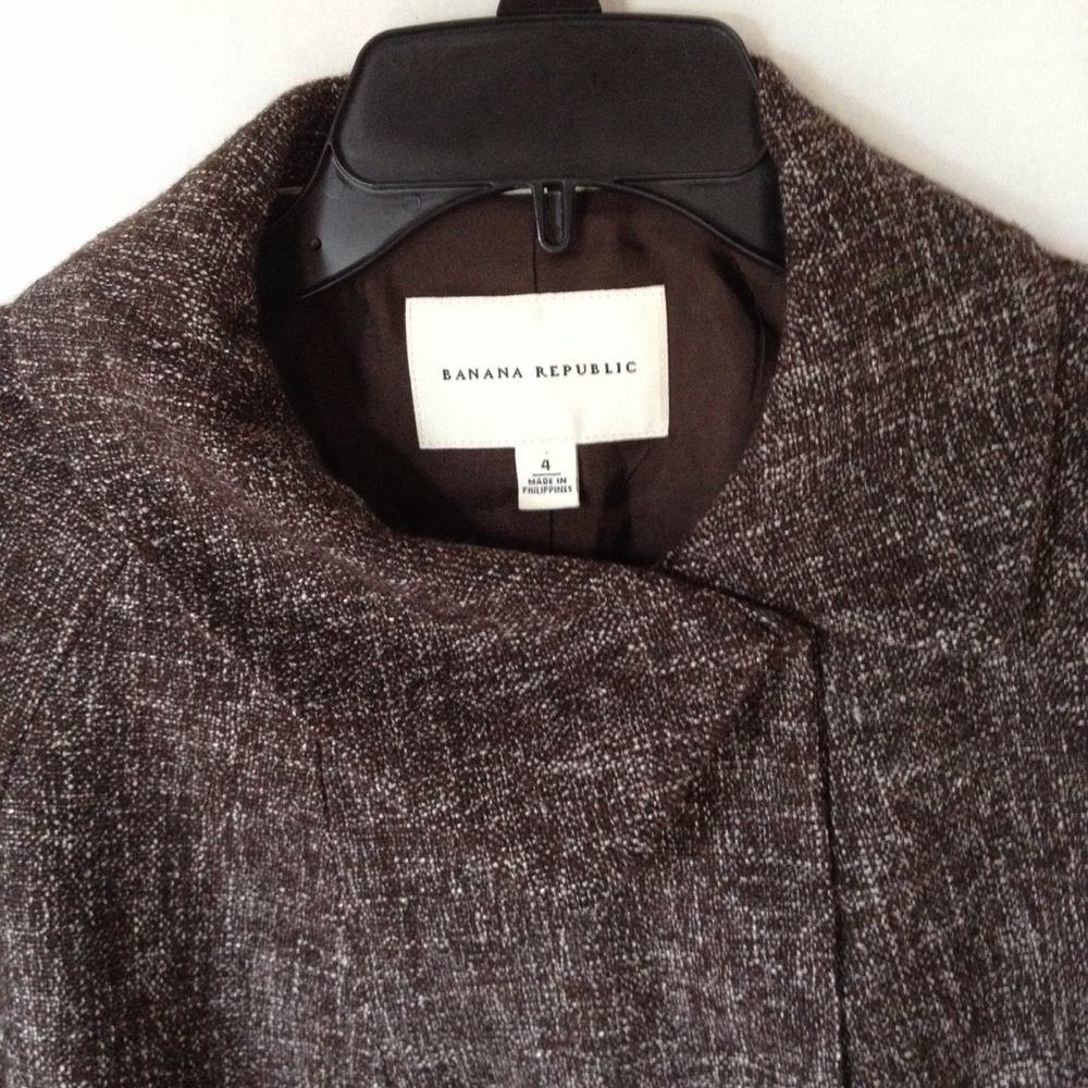 Banana Republic Double Breasted wool blend blazer